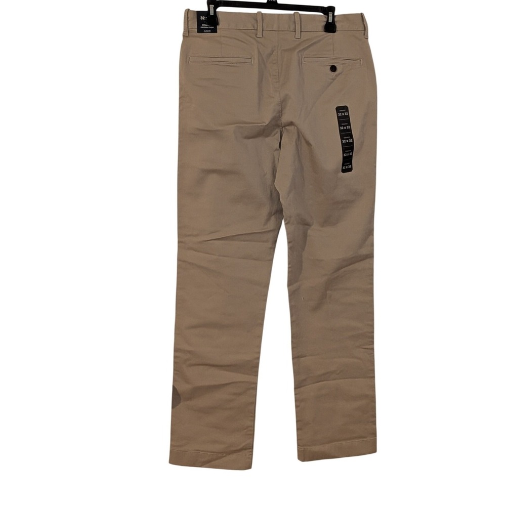 J.Crew Mens Original Chino Straight Leg Pants British Khaki 32x32 CO400 NEW - Picture 5 of 9